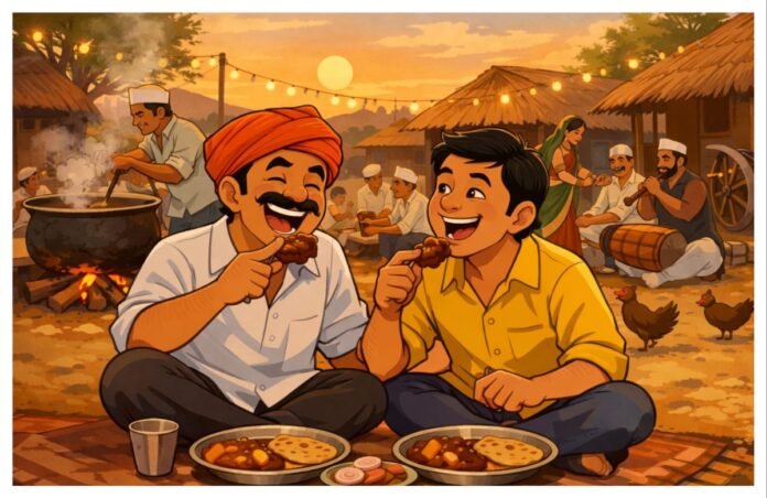 अवांतर, मराठी साहित्य, मराठी आर्टिकल, मी मराठी, अभिजात मराठी, मराठी कथा, मराठी लेख, मराठी लेखक, ग्रामीण कथा, गावातील मटण पार्टी, नवसाची पार्टी, नवसाची मटण पार्टी, नवसाची कंदुरी, नवसाची कंदुरी पार्टी, कंदुरी मटण,