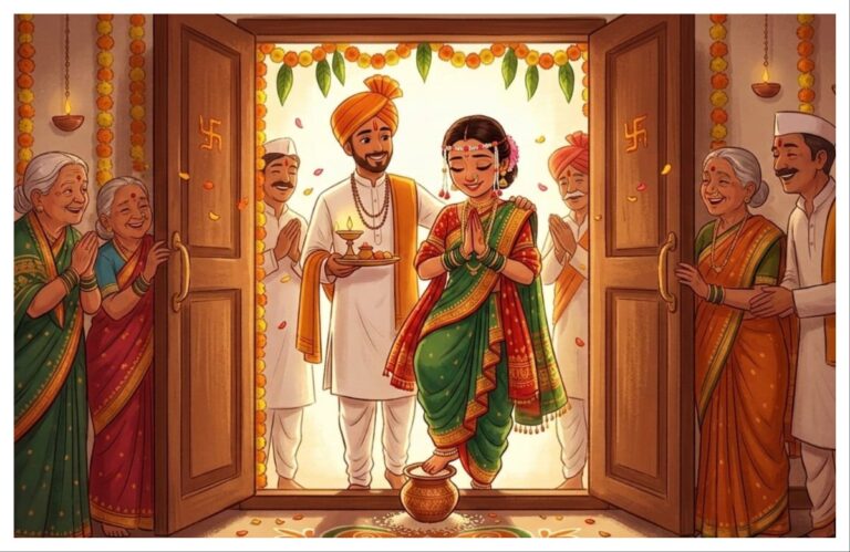 अवांतर, मराठीकथा, मराठीलेखक, मराठीवाचन, मराठी साहित्य, मी मराठी, अभिजात मराठी, लग्नसोहळे, लग्नसराई, वधूवरांवर अक्षतांचा वर्षावर, तांदळाची नासाडी, वधूवरांचा अनोखा निर्णय, माप ओलांडण्याची प्रथा, मापातील तांदूळ, मापातील तांदळाचा अपव्यय,