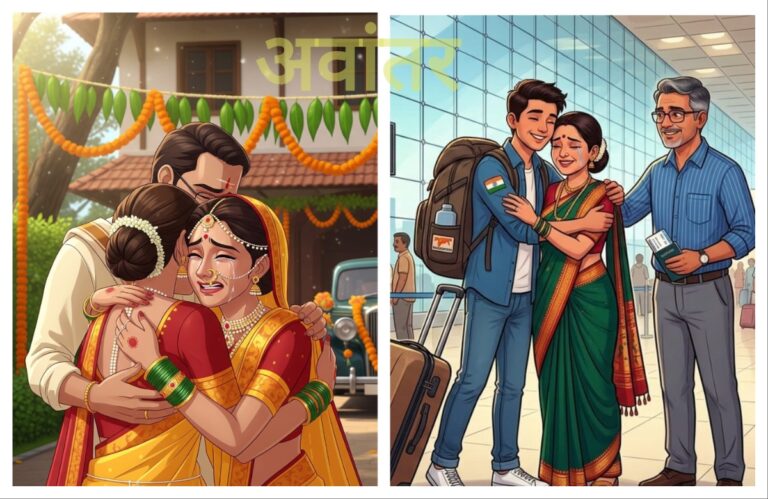 पंखात बळ आणणारी पाठवणी! अवांतर, मराठी आर्टिकल, मराठी लेख, मराठी साहित्य, मराठी कथा, मी मराठी, अभिजात मराठी, मुलीची पाठवणी, मुलाची पाठवणी, लग्नानंतरची पाठवणी, शिक्षणासाठी दुसऱ्या ठिकाणी पाठवणी, मुलीचे माहेरपण, मुलाचे घरी परतणे, आईचा हळवेपणा, बाबांचा हळवेपणा,