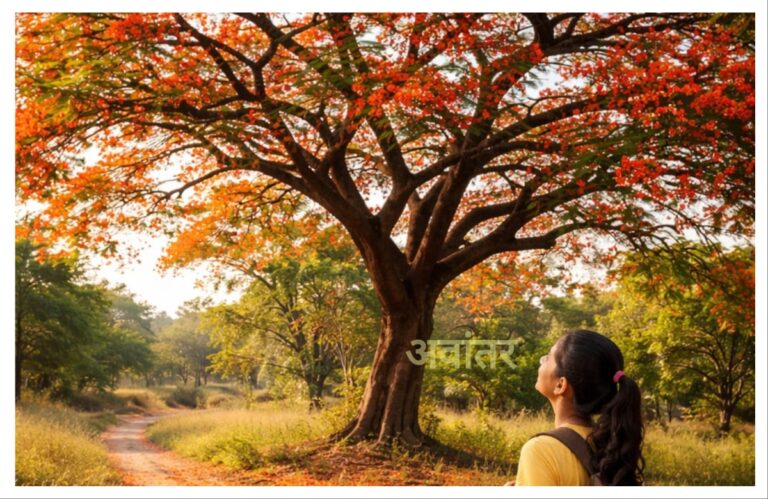 जगात भावनांपेक्षा व्यवहाराचं महत्त्व जास्त! अवांतर, मराठीकथा, मराठीलेखक, मराठीवाचन, मराठी साहित्य, मी मराठी, अभिजात मराठी, भावनांपेक्षा व्यवहार महत्त्वाचा, गुलमोहराचे झाड, ग्रीष्म ऋतुतील गुलमोहर, पारिजातचा मांडव, प्राजक्ताचा मांडव, गुलमोहराचे विशाल झाड,