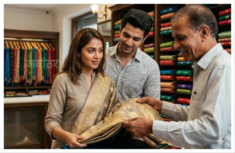 अवांतर, मराठीकथा, मराठीलेख, मराठीसाहित्य, मी मराठी, अभिजात मराठी, मराठी लेखन,  रिटर्न गिफ्ट, नेहाची साडी खरेदी, राजची साडी खरेदी, नेहाची राजला मदत, राजकडून नेहाला साडी गिफ्ट, राजने नेहाला केले प्रपोज, नेहाच्या वाढदिवशी लग्नाची मागणी, राज नेहा प्रेमकहाणी,