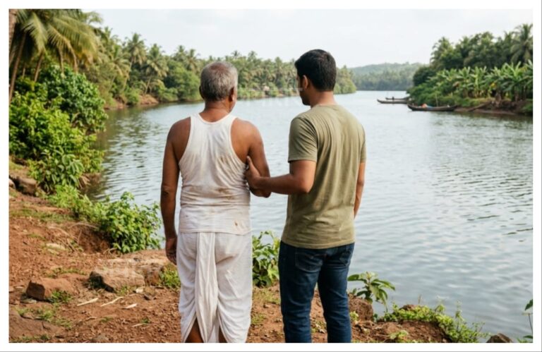 उंचावरचं जग अवांतर, मराठीकथा, मराठीलेख, मराठीआर्टिकल, मराठी साहित्य, मी मराठी, सतीश बर्वे, लेखक सतीश बर्वे, कष्टकरी आबा, प्रेमळ आबा, मेहनती आबा, गरीब आबा, आश्रमातील मुलेमुली, शिक्षणाचे महत्त्व, थकलेला आबा, आबाचा विमानप्रवास