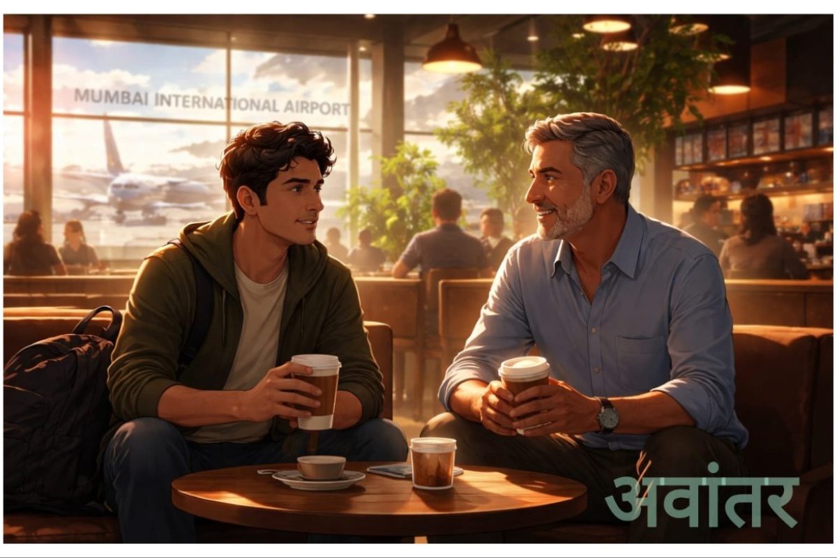 अवांतर, मराठीकथा, मराठीलेखक, मराठीवाचन, मराठी साहित्य, मी मराठी, अभिजात मराठी, मानसिक आधार, सौमित्र आणि मी, एअरपोर्टच्य कॉफी शॉपमध्ये सौमित्र, सौमित्रचे सांत्वन, सौमित्रचा आईबद्दल गैरसमज, सौमित्रला शुभेच्छा, सौमित्रच्या वडिलांचे निधन, सौमित्रच्या आईला धक्का, सौमित्रला मानसिक धक्का,