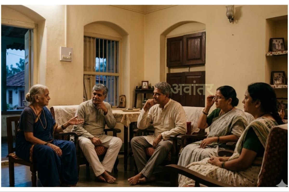 अवांतर, मराठीकथा, मराठीलेखक, मराठीवाचन, मराठी साहित्य, मी मराठी, अभिजात मराठी, आण्णांच्या संपत्तीची वाटणी, दादाचा भावंडांसाठी त्याग, आण्णांच्या पश्चात घराची विभागणी, दादासाठी भावंडांनी हक्क सोडला, दादाच्या समर्पणाची जाणीव, भावंडांमधील प्रेम, घराची वाटणी