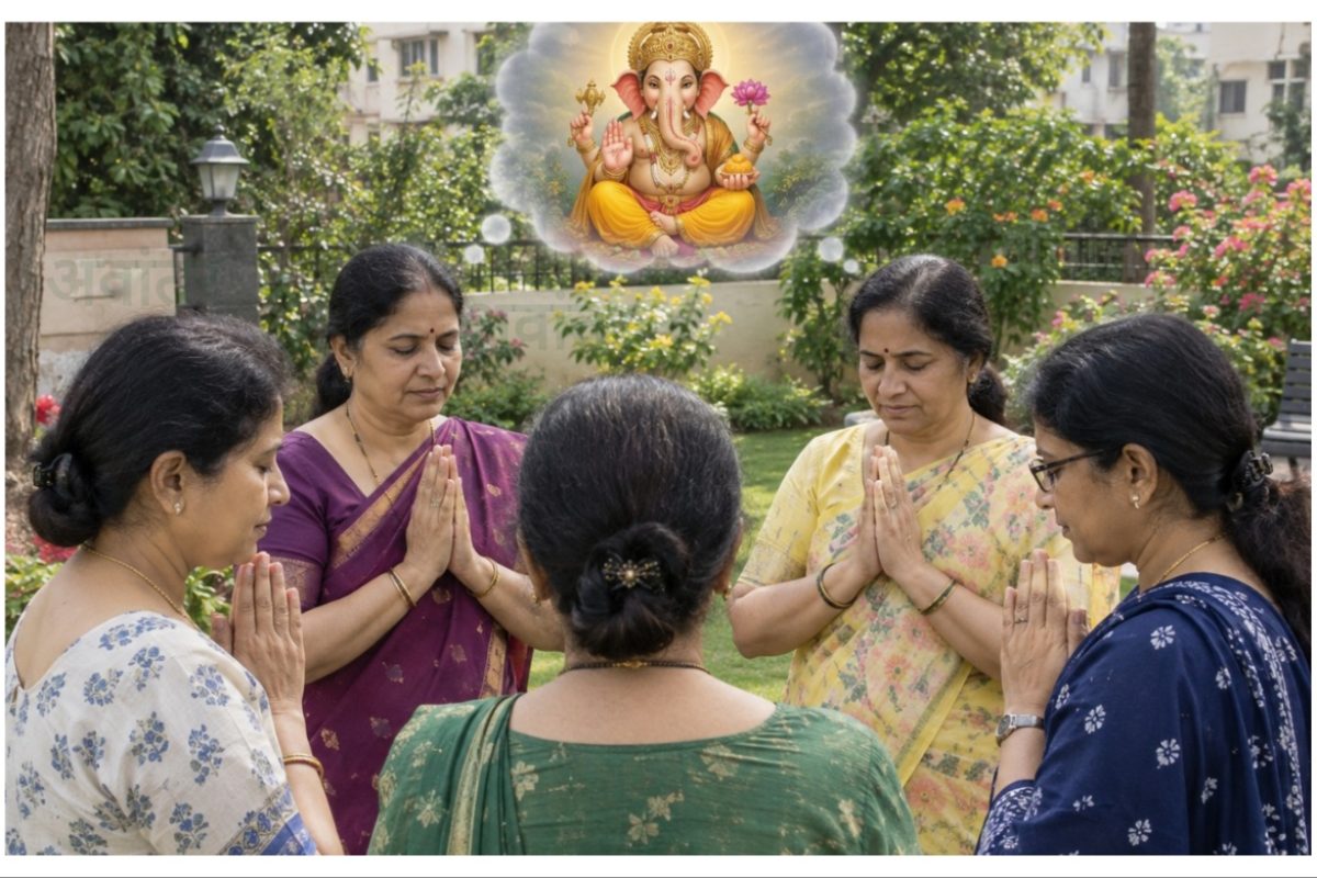 अवांतर, मराठीकथा, मराठीलेख, मराठीआर्टिकल, मराठी साहित्य, मी मराठी, अभिजात मराठी, नीता कुलकर्णी, लेखिका नीता कुलकर्णी, नीता चंद्रकांत कुलकर्णी, गणेशोत्सव 2026, गणपती उत्सव 2026, गणेश विसर्जन, गणेश सेवा, मैत्रिणींच्या गप्पा, गणपतीचा नैवेद्य, मैत्रिणींचे अथर्वशीर्ष
