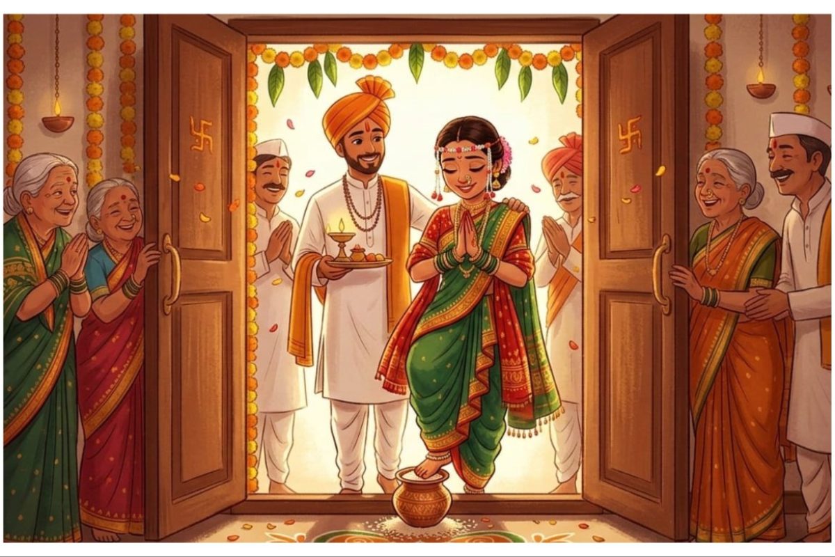 अवांतर, मराठीकथा, मराठीलेखक, मराठीवाचन, मराठी साहित्य, मी मराठी, अभिजात मराठी, लग्नसोहळे, लग्नसराई, वधूवरांवर अक्षतांचा वर्षावर, तांदळाची नासाडी, वधूवरांचा अनोखा निर्णय, माप ओलांडण्याची प्रथा, मापातील तांदूळ, मापातील तांदळाचा अपव्यय,