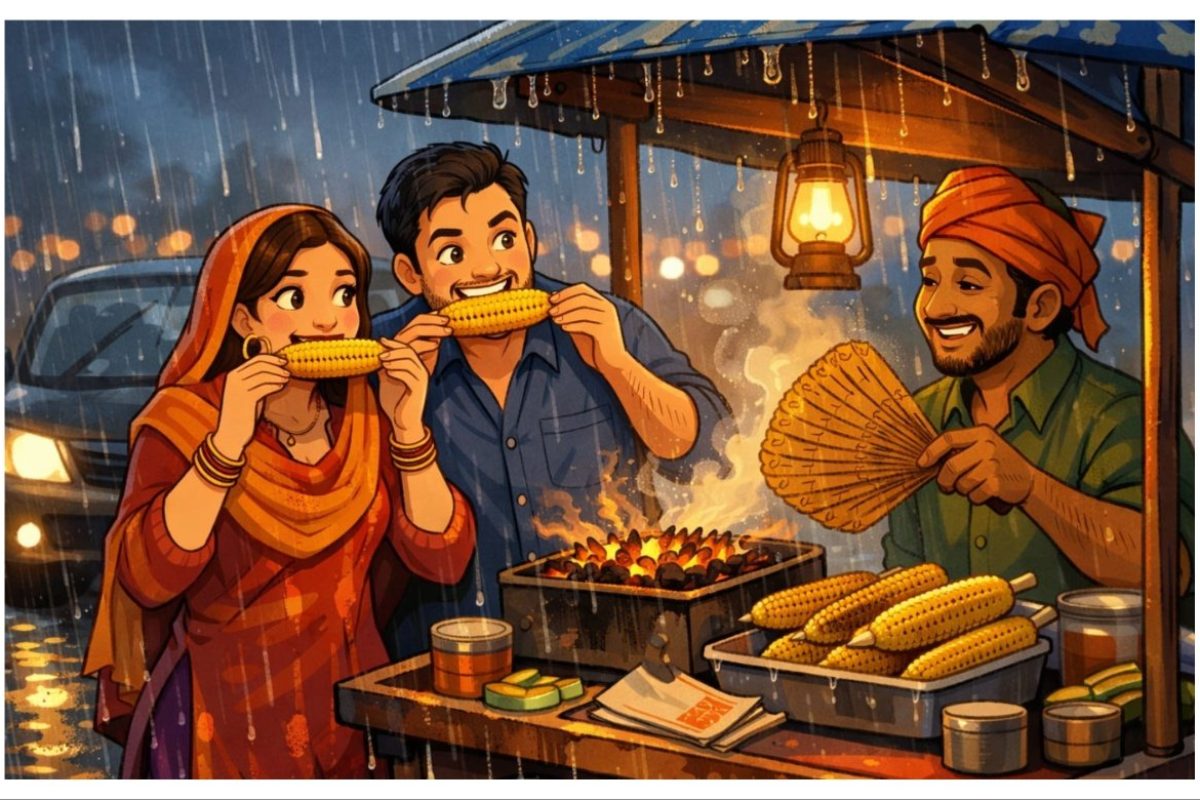 अवांतर, मराठीसाहित्य, मराठीआर्टिकल, मराठी कथा, मराठी लेख, मी मराठी, अभिजात मराठी, प्रेमकथा, पावसातील प्रेम, प्रेमीयुगुल कणीस, भरपावसातील कणीस, तेरे बिना जिया जाए ना, पतीची आठवण, पतीचा कामाचा ताण, पत्नीची विरह भावना,