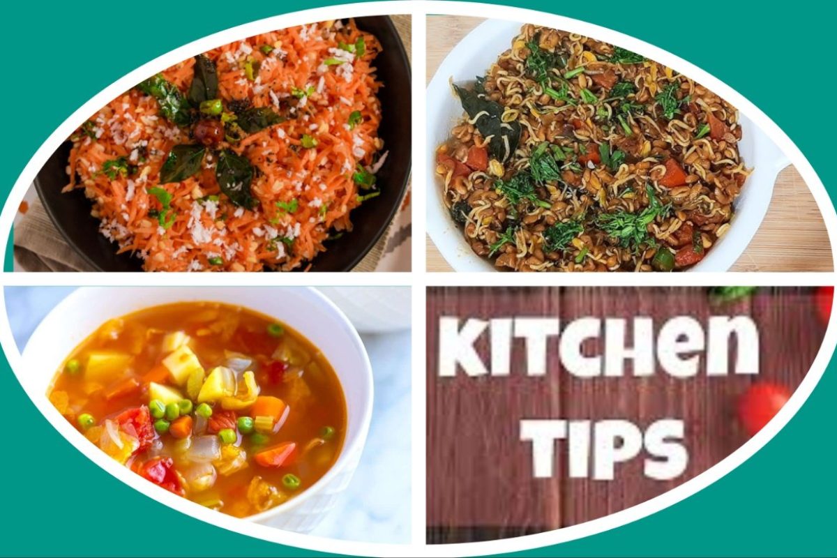 अवांतर, रेसिपी, Recipe, Kitchen Tips, किचन टिप्स, किचन टीप्स, मी मराठी, अभिजात मराठी, व्हेजिटेबल सूप, मेथी उसळ, गाजराची कोशिंबीर, उकडलेला बटाटा सोलण्याची टिप, कोबीची भाजी,