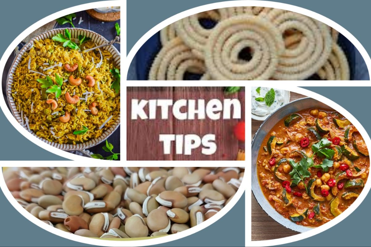 अवांतर, रेसिपी, Recipe, Kitchen Tips, किचन टिप्स, किचन टीप्स, मी मराठी, अभिजात मराठी, शिळ्या भाताच्या चकल्या, मसालेभात, रस्साभाजीतील कोथिंबीर, मसालेभातातील मसाल्याचे पदार्थ, कर्म्यातील मसाल्याचे पदार्थ, पुलावातील मसाल्याचे पदार्थ, कडवे वाल साठवणे