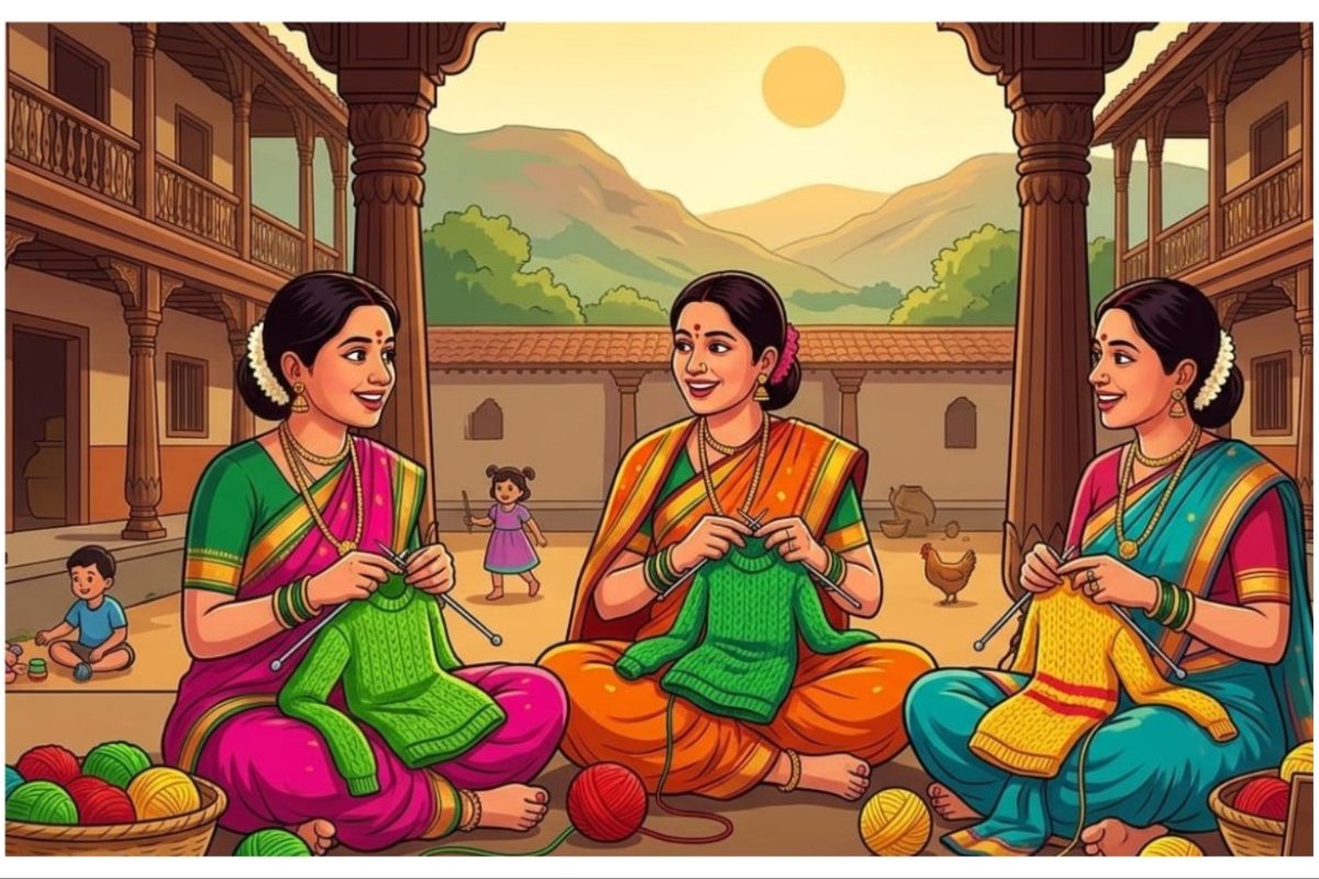 अवांतर, मराठीसाहित्य, मराठीआर्टिकल, मराठी कथा, मी मराठी, मराठी लेख, अभिजात मराठी, स्वेटरची वीण, आयुष्याची वीण, संसाराची वीण, शिंपल्यांची वीण, संसार विणेचे पीळ, बायकांच्या मनाचा थांग, बायकांचे स्वप्नरंजन,