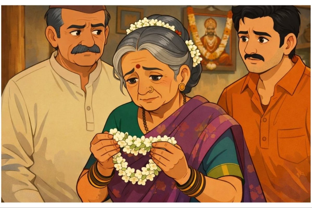 अवांतर, मराठीसाहित्य, मराठीआर्टिकल, मराठी कथा, मी मराठी, मराठी लेख, अभिजात मराठी, सुमती नानासाहेब, श्रीधर कुलकर्णी नानासाहेब, सुमतीचा गजरा, सुमतीचा कोमेजणारा गजरा, सुमतीचे गजरावेड, नानासाहेब गजरा, फुलांचा गजरा, सुमतीला अल्झायमर, सुमतीला स्मृतिभ्रंश, सुमतीताईंचा मृत्यू, सुमतीताईंचे गजराप्रेम