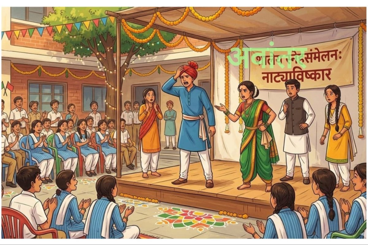 अवांतर, मराठीकथा, मराठीलेखक, मराठीवाचन, मराठी साहित्य, मी मराठी, अभिजात मराठी, नाट्यकलावंतांचा शोध, शाळांमध्ये नाट्यकलावंतांचा शोध, नाट्यकर्मींचा शोध, विद्यार्थ्यांमधील अभिनय गुण, विद्यार्थ्यांमधील सुप्त गुण, विद्यार्थ्यांमधील अभिनय कौशल्य, विद्यार्थ्यांच्या अभिनय गुणाला प्रोत्साहन, विद्यार्थ्यांची नाटकाची आवड, विद्यार्थ्यांची अभिनयाची आवड,