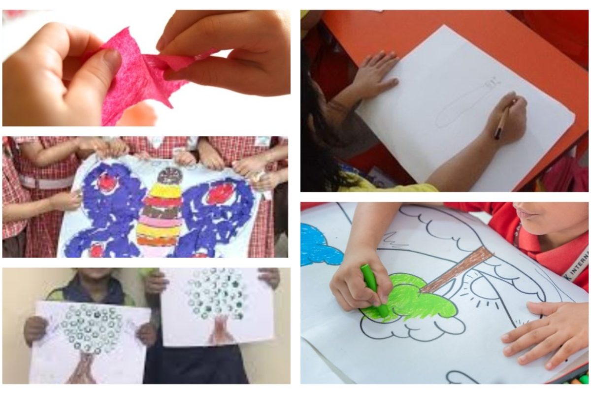 अवांतर, मराठीआर्टिकल, मराठीलेख, शाळाप्रवेश, शिशुगट अभ्यासक्रम, हस्तव्यवसाय, कागदकाम, चित्रकला, चित्र रंगवणे, ठसे काम,