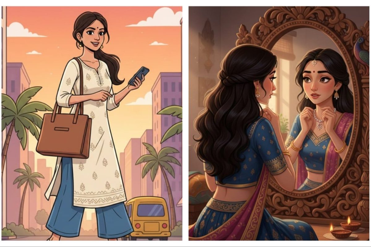 अवांतर, मराठीकथा, मराठीलेख, मराठीआर्टिकल, मराठी साहित्य, मी मराठी, अभिजात मराठी, स्त्रीचे अस्तित्व, स्त्रीची ओळख, स्त्रीचे स्वातंत्र्य, स्त्रीची नक्कल, बाळाचे हुबेहुब दिसणे, बाळाची तुलना, बाळाचे दिसणे, तिचे दिसणे, रुढी परंपरा, वेगळेपणावर टीका,