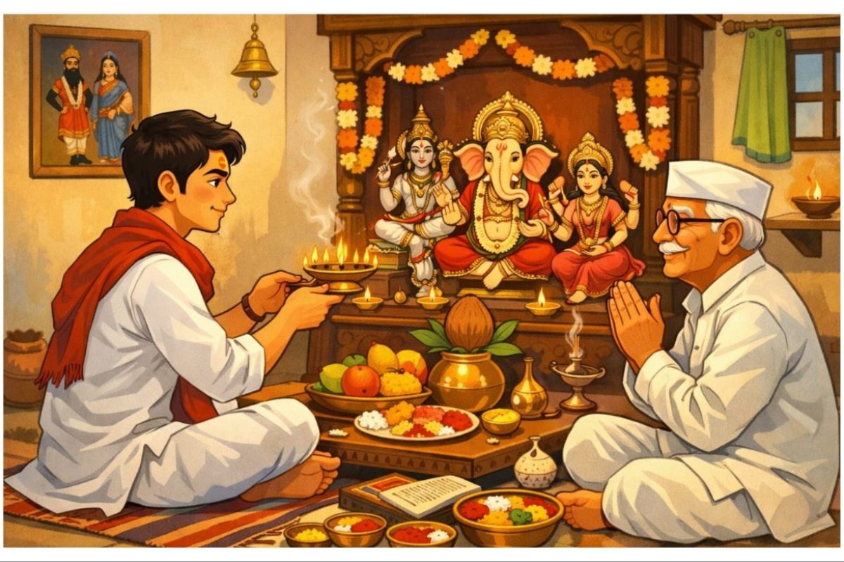 अवांतर, मराठीकथा, मराठीलेख, मराठीआर्टिकल, मराठी कथा, मराठी लघुकथा, मी मराठी, अभिजात मराठी, मराठी कहाणी, हृदयस्पर्शी कहाणी, देवपूजेचे महत्त्व, आस्तिक नास्तिक, आस्तिकचे अर्पण भाव, नास्तिकचे मनपरिवर्तन, नास्तिकचे देवदर्शन, नास्तिकच्या आयुष्यातील वळणे,